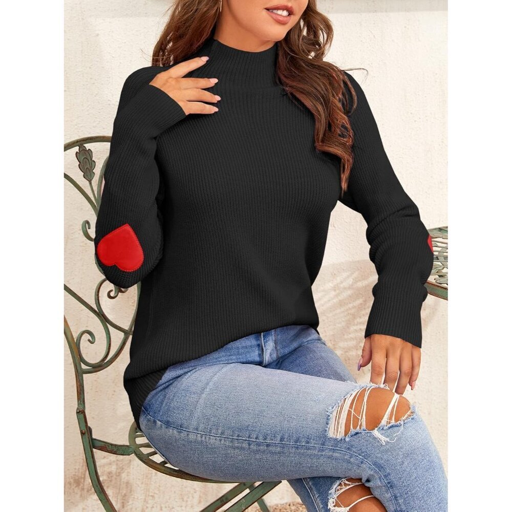 Women Oversized Knit Turtleneck Sweater Chunky Cozy Top Fall Casual - Picture 4 of 6